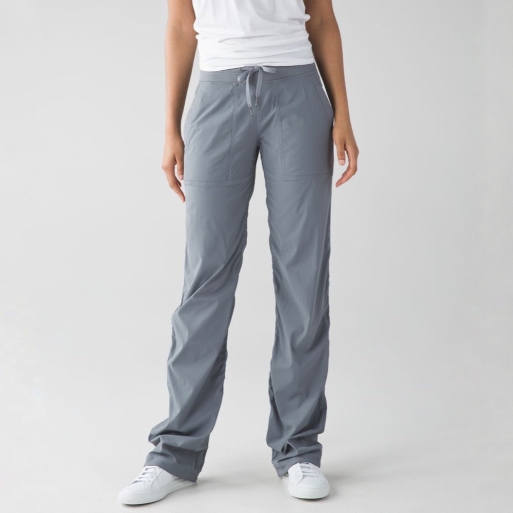 Lululemon | Dance Studio Pant Grey Straight Adjustable Hem Size 4 Reg